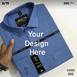 Camisa de negocios formal de manga larga para hombre de alta calidad Color sólido para la temporada de otoño Directo de fábrica - Product Image 5