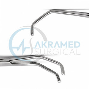 Pinza Satinsky Vena Cava Curva de Acero Inoxidable, Instrumento Quirúrgico Atraumático, Certificación CE, Reutilizable - Product Image 3