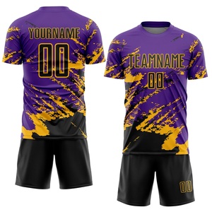 ชุดเสื้อฟุตบอลเกรดเชิงพาณิชย์ โพลีเอสเตอร์คุณภาพพรีเมียม ชุดทีมฟุตบอล สกรีนโลโก้ ชื่อ หมายเลข ตามสั่ง ขายส่ง - Product Image 1