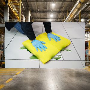 Chemical Absorbent <b>Small</b> <b>Pillow</b> 410 - High-Capacity 410 GSM Sorbent for Hazardous Chemical Spill Control for Acids, Alkalis - Product Image 4
