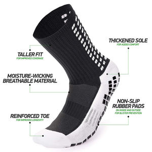 Football Anti Slip <b>Grip</b> <b>Sock</b> Breathable Cotton Unisex Winter Custom Logo Knit Sport <b>Socks</b> - Product Image 6