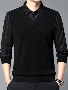 Pull en tricot d'hiver en gros, tissu doux de qualité supérieure, pull chaud à manches longues, décontracté, élégant et confortable pour le bureau - Product Image 6