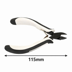 Micro-ciseaux de précision à tête ovale profilée, en acier inoxydable de haute qualité, pour la fabrication de bijoux de précision. - Product Image 2