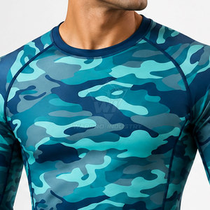 เสื้อรัดกล้ามเนื้อแขนยาวสำหรับผู้ชาย Pro Fit Rash Guard สำหรับว่ายน้ำ เล่นเซิร์ฟ วิ่ง และออกกำลังกาย - Product Image 6