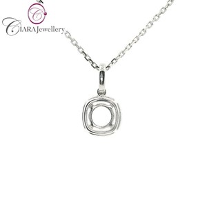 1.00CT เพชรสีขาว/เหลืองทองจี้ทรงเบาะเดี่ยวดีไซน์เรียบง่ายรัศมี AU750 18K - Product Image 3