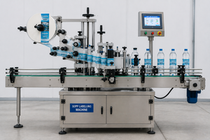 Aplicador Automático de Etiquetas de Película BOPP, Tipo Envolvente, Máquina Etiquetadora de Pegamento Termofusible para Botellas Cuadradas, Redondas y Planas - Product Image 2