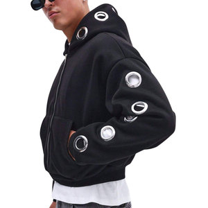 New Design Men's Fleece <b>Drop</b> Shoulder Oversized <b>Box</b> Hoodies High Quality Cotton/Polyester Heavyweight Blank Contrast Hoodie - Product Image 5