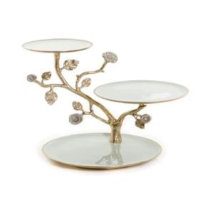 Base para Postres de Metal Dorado con Tapa de Mármol Blanco, para Eventos de Lujo, Fiestas y Encimeras de Cocina - Product Image 5