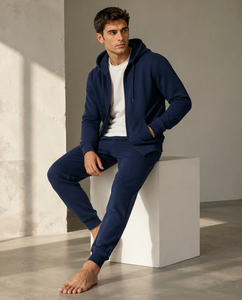 Sudadera con capucha unisex con cremallera, 100% algodón, térmica, transpirable, de alta calidad, para hombre, con logotipo personalizado y bordado, venta al por mayor - Product Image 5