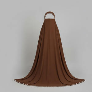 Gorros ajustables para hiyab para mujeres, turbante árabe musulmán, gorro elástico de modal con cordón para atar, sombrero hiyab. - Product Image 6