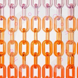 โซ่เรซิ่นใสหลากสีขนาดใหญ่สำหรับตกแต่งผนัง DIY และอุปกรณ์กั้นห้อง - Product Image 3