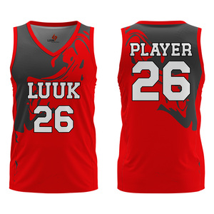 Camiseta de Baloncesto Personalizada con Cuello en V, Logotipo Frontal Personalizado, Sin Mangas, Absorbente de Humedad, 100% Poliéster Sublimado - Product Image 4