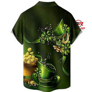 Chemise Hawaïenne Homme ORVO Sports en Tricot 100% Polyester 140g à Manches Courtes Col Rabattu Imprimé Papillon Décontractée pour l'Été et la Plage - Product Image 2