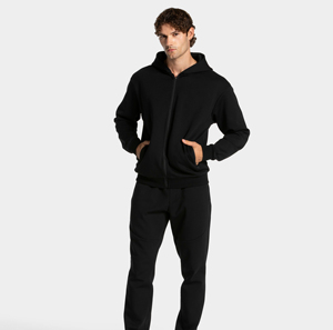 Sudadera con Capucha Negra Gruesa de Felpa con Logotipo Personalizado, Unisex, de Alta Calidad, 100% Algodón, Estilo Corto, para Hombre, con Estampado Puff - Product Image 5