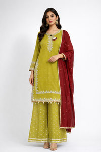 ชุดเดรสผ้าไหมสำเร็จรูปประดับด้วยลูกปัดสวยงามและงานฝีมือ  เหมาะสำหรับงานแต่งงานและวันอีด  ดีไซน์ใหม่ประจำปี 2026 - Product Image 4