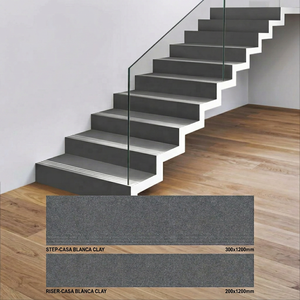 Robuste Extérieur Antidérapant En Porcelaine Finition Mate Mobile 12mm Épaisseur Escaliers Complet 4ft Céramique Contremarche Carreaux - Product Image 3