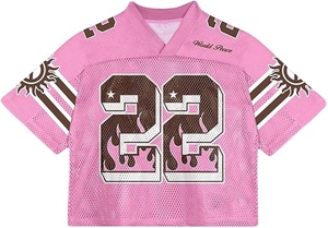 Camiseta de Fútbol de Manga Corta con Diseño de Letras Bordadas Personalizadas, Corte Holgado y Amplio, de Malla, con Color Personalizado, Alta Calidad 2026 - Product Image 5