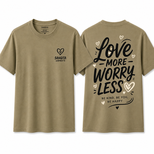 Camiseta de Manga Corta para Hombre Sangita, Color Caqui, Cuello Redondo, Corte Regular, 100% Algodón, con Letra Estampada en la Parte Delantera, Ecológica, Informal - Product Image 1