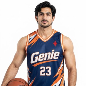 Conjunto de Uniforme de Baloncesto, Jersey Deportivo con Pantalones Cortos a Juego, Transpirable, Ligero, Ropa Deportiva para Equipo, Entrenamiento, Juego, Competencia, Práctica - Product Image 3