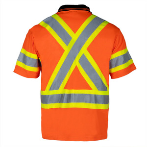 Vêtements de travail industriels miniers personnalisés, vêtements de travail vert orange, polo de sécurité, t-shirt fluorescent réfléchissant - Product Image 2