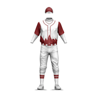 Ensemble d'uniformes de baseball imprimés sur mesure en gros, couleurs personnalisées, haute qualité, design de logo personnalisé pour hommes, 100 % polyester respirant