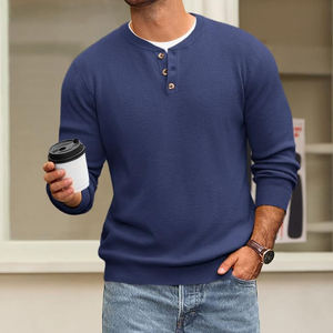 sweater active wear men custom <b>jumper</b> men's sweater for male basicscotton blended - Product Image 4