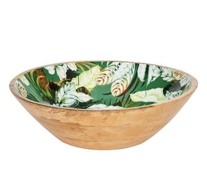 Juego de Vajilla Decorativa de Esmalte, Utensilios de Cocina, Vajilla de Madera de Mango, Tazón para Ensalada, Tazón para Frutas, Platos Duraderos - Product Image 2