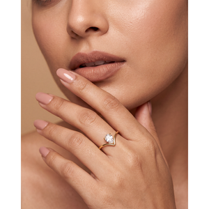 Indian Ethnic Moissanite Ring-Emma Anti-Tarnish Stainless Steel - Product Image 1