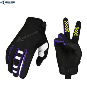 DAIZEN STAR INTERNATIONAL Professional Summer Motocross Racing Gloves Lightweight Breathable Polyester Non-Slip Hook Loop - Product Image 3