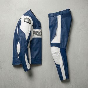 ชุดมอเตอร์ไซค์สั่งตัดพิเศษ ระบายอากาศได้ดี ชุดแข่งรถมอเตอร์ไซค์สำหรับผู้ชาย พร้อมโลโก้สั่งทำ ชุดกีฬาหนัง ชุดมอเตอร์ไซค์ - Product Image 3