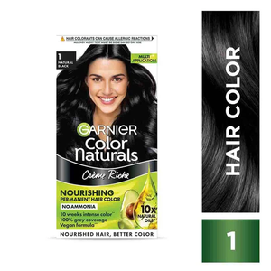 Crème colorante pour cheveux noirs naturels avec formule nourrissante pour une coloration facile à domicile, contribue à une couleur riche et uniforme. - Product Image 2