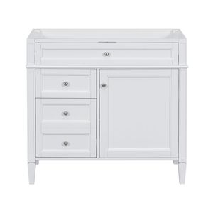 Mobile Bagno Moderno da 36 Pollici Senza Piano, Struttura in Legno Massello con 2 Cassetti a Ribalta e 2 Cassetti Standard - Product Image 2