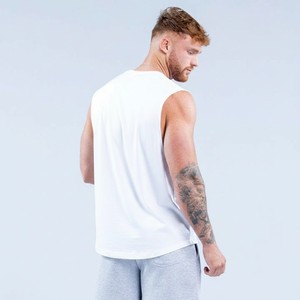 Hot Selling Cotton Spandex Men's Sporty Street Wear Tank <b>Top</b> Casual Boxy Fit Custom Logo OEM High Quality Breathable Fashion - Product Image 2