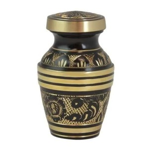 Handcrafted Custom Metal Cremation Urn Adult Ashes Decorative Finish Personalized <b>Memorial</b> Metal Urn for Human Ashes - Product Image 3