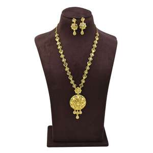 Joyería de Moda Chapada en Oro de 14K, 18K y 24K al por Mayor, Collares Largos de Novia, Estilo Tradicional de Dubái, Conjunto de Joyería - Product Image 1