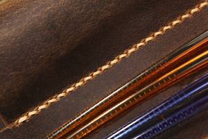 Authentic Genuine Leather Barber Scissors <b>Pouch</b> Customizable Color Hair Salon Shear Case For <b>Men</b> Women Barber LBSP-0007 - Product Image 6