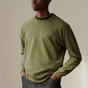 Sweat-shirt à capuche en coton uni de haute qualité, style américain, avec logo personnalisé, coupe oversize, col rond, pour homme, unisexe. - Product Image 1