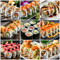 Machine à rouleaux de sushi automatique, Équipement commercial pour la préparation de sushi, Machine à étaler le riz pour sushi, Machine à faire des maki