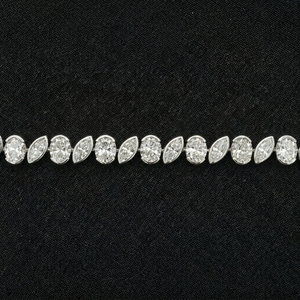 <b>14K</b> White <b>Gold</b> Tennis <b>Bracelet</b> for Women Elegant Luxury Diamond IGI Certified Fashion Jewelry Stylish Party Wear - Product Image 2
