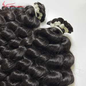 วิกผมหยิกเป็นลอนธรรมชาติผมบริสุทธิ์แบบไม่ผ่านการทำสีอบไอน้ำ100% จากเวียดนาม - Product Image 5