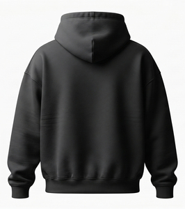Heavyweight 350g Polyester/Cotton Pullover <b>Hoodie</b> <b>Plain</b> Minimalist Kangaroo Pocket Drop Shoulder Streetwear Casual Custom Design - Product Image 2