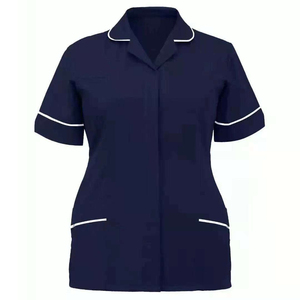 Meilleur design de chemise de travail à séchage rapide pour infirmières, uniforme d'hôpital, col en V, trois poches, confortable, extensible, vêtements de travail unisexes - Product Image 1