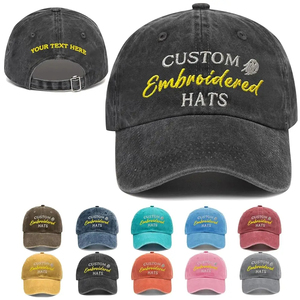 Oem Customized Your Own Logo Free Design 6 Panel <b>Baseball</b> <b>Cap</b> Embroidered Blank <b>Plain</b> Men's Cotton Fabric Custom Sports Hat - Product Image 5