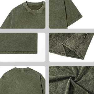 Camisetas de Algodón Personalizadas de Alta Calidad para Hombre, Camisetas Blancas 100% Algodón para Impresión, Camisetas Oversize con Lavado Ácido - Product Image 5