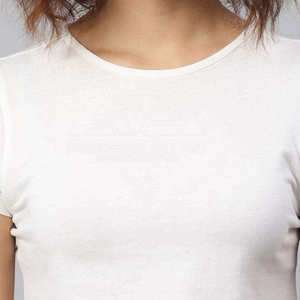 เสื้อครอปท็อปผู้หญิงพรีเมียม สไตล์ลำลองสำหรับฤดูร้อน ผ้าฝ้าย คอทรงโอ ระบายอากาศได้ดี แฟชั่นทันสมัย พร้อมบริการผลิตแบบ OEM ตามสั่ง - Product Image 2