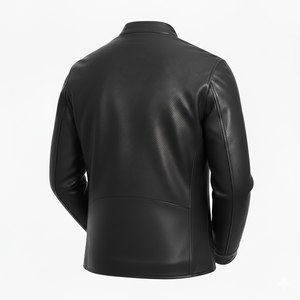 Veste en cuir unisexe personnalisée, finition lisse de luxe, couleur personnalisée, capuche matelassée, hiver, devant en toile, qualité supérieure, élégante - Product Image 5