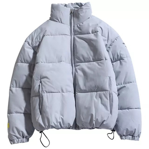 Winter Outdoors <b>Men</b> <b>Puffer</b> <b>Jacket</b>-Custom Eco-Friendly Streetwear Front Logo Standard Thickness Water-Resistant Windproof <b>Hooded</b> - Product Image 4
