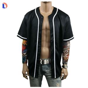 เสื้อเบสบอลพิมพ์ชื่อทีมและหมายเลขคอวี - Product Image 6