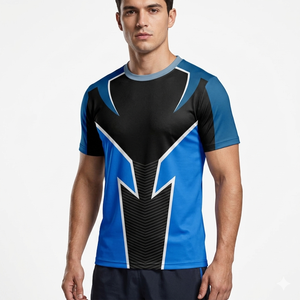 Camiseta Deportiva Personalizada Unisex para Esports, Manga Corta, Impresión Digital, Cuello Redondo, Uniforme de Juego, 100% Poliéster, para Jugador Frontal Adulto - Product Image 2