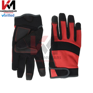 Synthetic Leather <b>Gloves</b> Professional Work <b>Gloves</b> PU Leather Palm Safety Design OEM Wholesale - Product Image 3